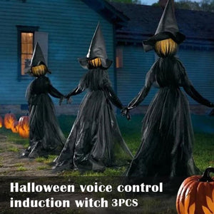 Halloween Light-Up Witches Ghost Outdoor Garden Decoration Horror Props Decor OZ