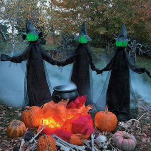 Halloween Light-Up Witches Ghost Outdoor Garden Decoration Horror Props Decor OZ