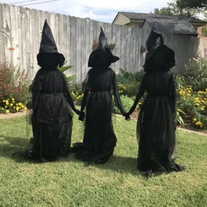 Halloween Light-Up Witches Ghost Outdoor Garden Decoration Horror Props Decor OZ