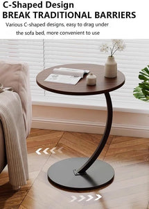 Small Side Table End Table,c Table Bed Table,Round Sofa Side Table,Side Tables for Living