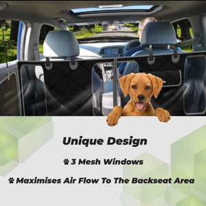 Luxury Dog Car Seat Cover, Premium 900D Extra Mesh Windows Unique Pet car Seat Cover