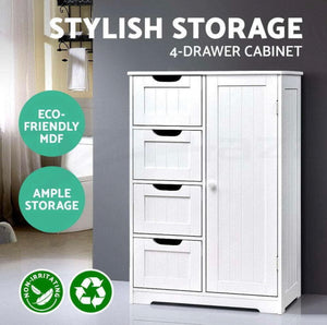 Bathroom Storage Cabinet Chest of Drawers Laundry Toilet Cupboard Tallboy