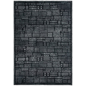 Extra Large Rug Charcoal Black Soft Geometric Modern Carpet Washable Hall Runner