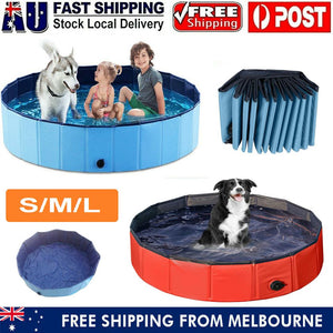 Portable Pet Folding Swimming Pool Dog Cat Washing Bath Tub Outdoor Water