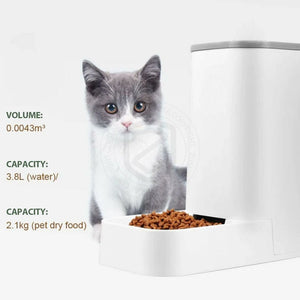 Automatic Pet Dog Cat Food Water Dispenser Feeder Self Feeding Bowl Bottle