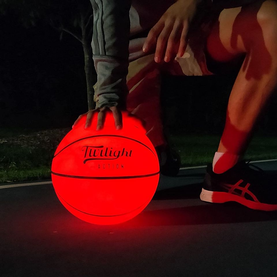 LED Light Up Basketball, Official Size & Weight Lighted Basketball with Pump