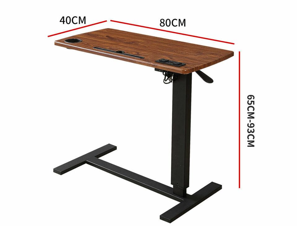 Standing Desk Height Adjustable Sit Stand Office Computer Table Shelf USB