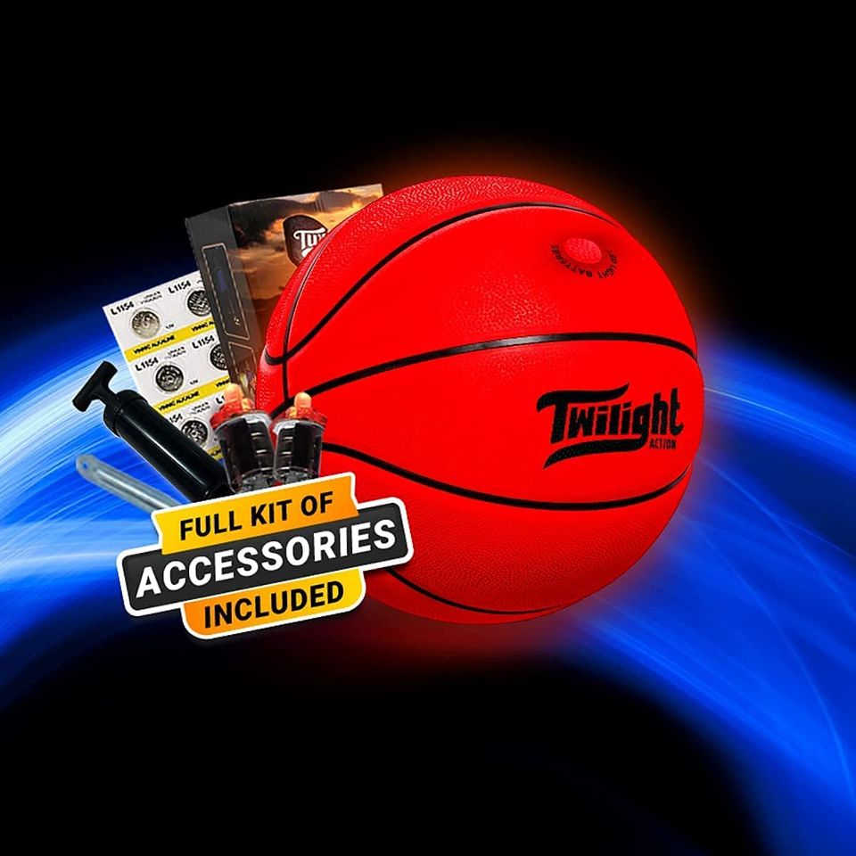 LED Light Up Basketball, Official Size & Weight Lighted Basketball with Pump