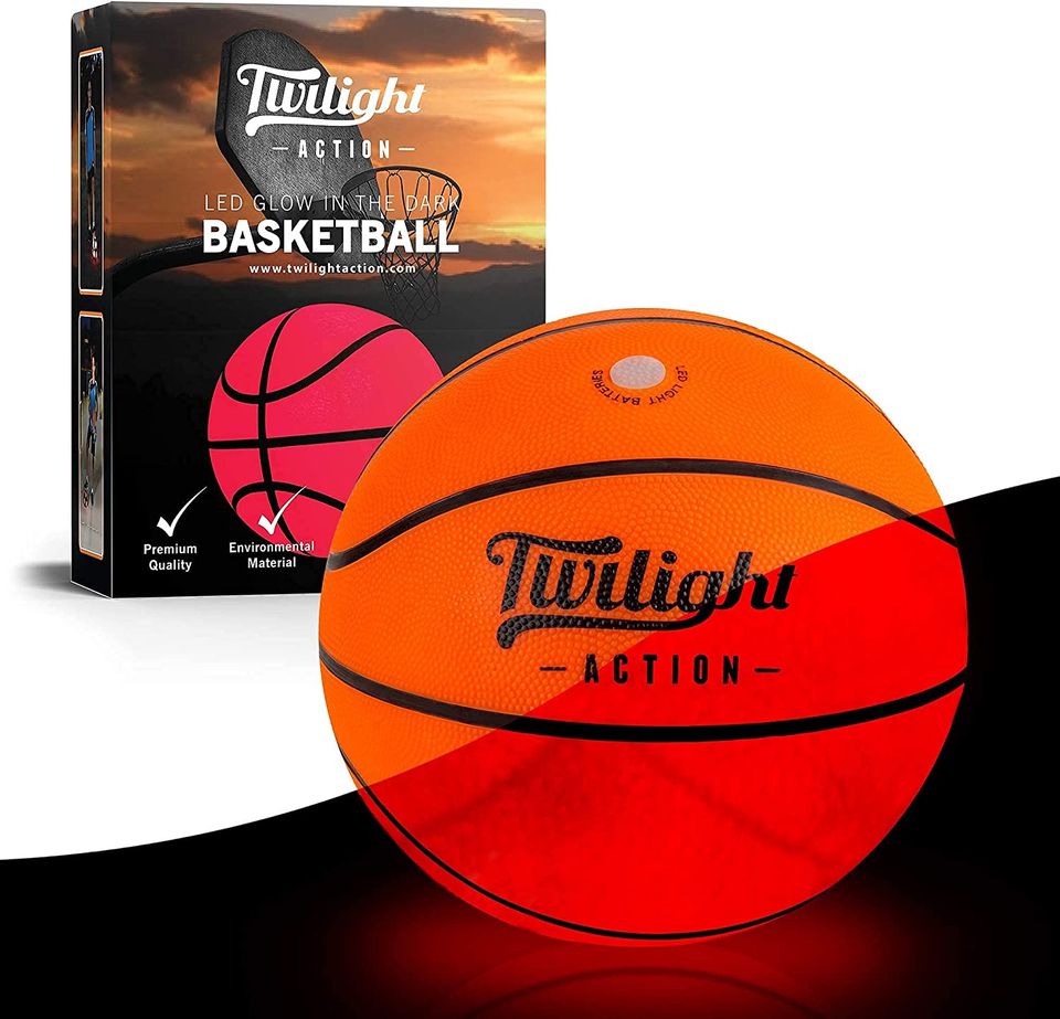 LED Light Up Basketball, Official Size & Weight Lighted Basketball with Pump