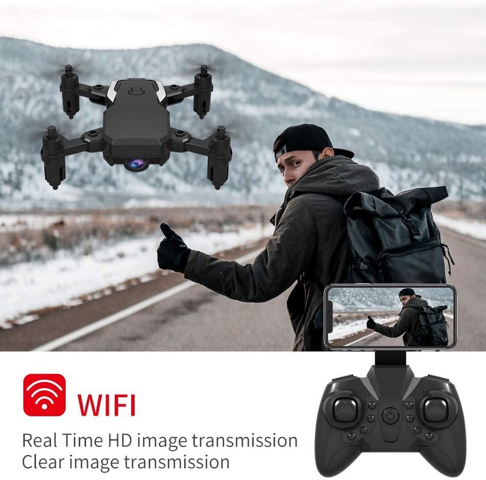 B-Qtech Mini Drone with Camera HD 1080P, Foldable RC Quadcopter