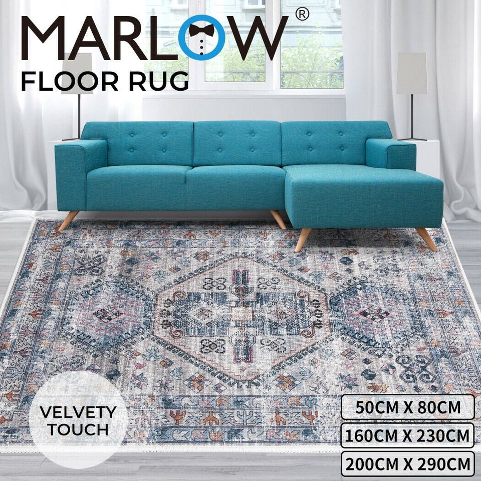 Marlow Floor Mat Rugs Soft Shaggy Rug Large Area Carpet Bedroom Living Room Mats