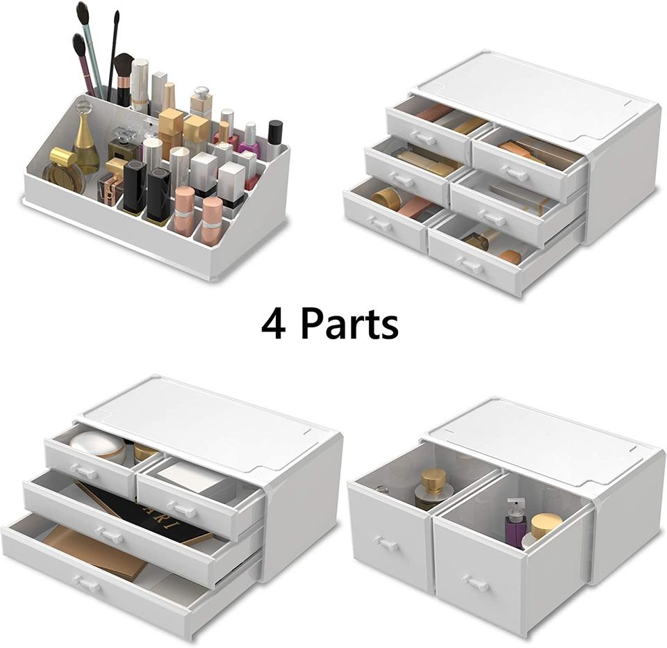 Makeup Cosmetic Organizer Storage Drawers Display Boxes Case with 12 Drawers