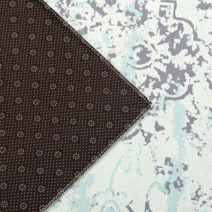 Clearance Blue Floor Rug /Auqa Grey Carpet /Anti Slip Rugs /Large Area Rug