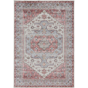 Extra Large Floor Rug Pink Grey Super Soft Allover Boho Carpet Corridor Runner