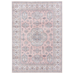 Large Rug Pink Blue Tribals Dining Room Carpet Washable Rug Runner 5 Size