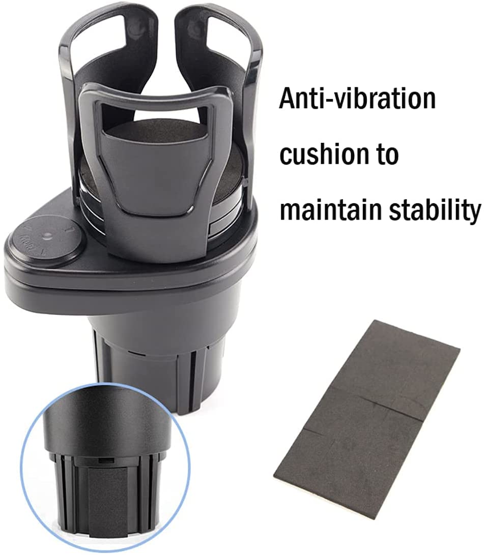 Universal Car Dual Cup Holder Adjustable Cup Stand, 2 in 1