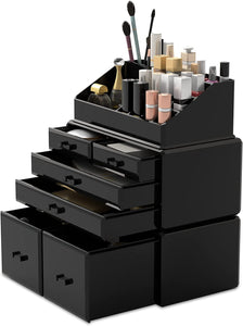 Makeup Cosmetic Organizer Storage Drawers Display Boxes Case with 12 Drawers