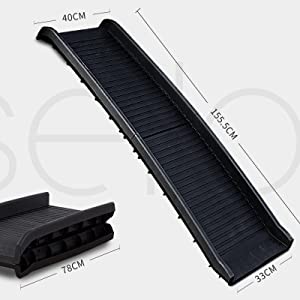 Folding Dog Ramp for SUV Truck Pet Safety Stairs Portable Non-Slip Ladder