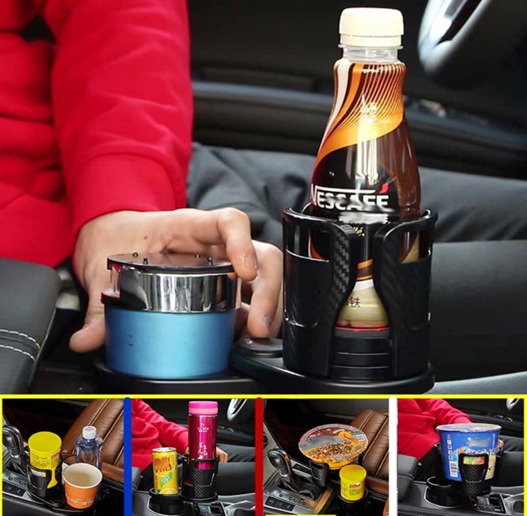 Universal Car Dual Cup Holder Adjustable Cup Stand, 2 in 1