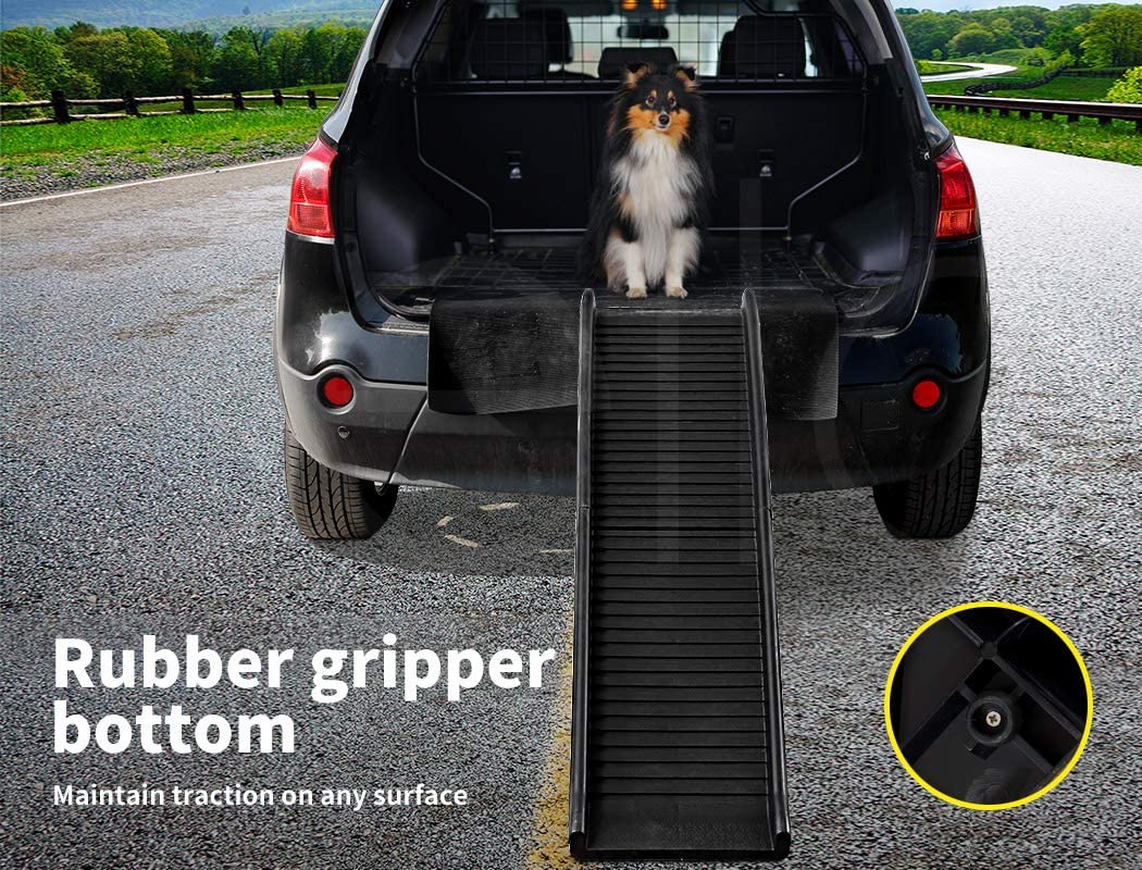 Folding Dog Ramp for SUV Truck Pet Safety Stairs Portable Non-Slip Ladder