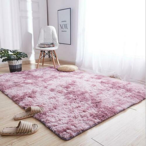 Fluffy Rug Shaggy Carpet Bedroom Living Room Floor Pad Mat Soft Fluffy Area Rug