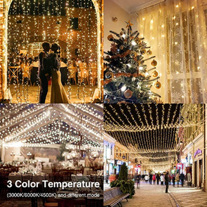 Twinkle String Lights with Remote Control Timer 300 Led USB Powered for Window Curtain