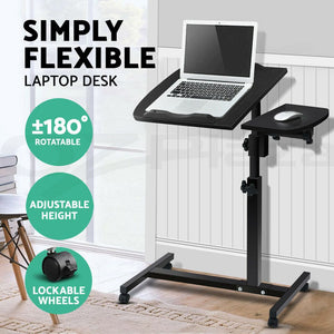 Laptop Desk Portable Mobile Computer Table Stand Adjustable Bed Study