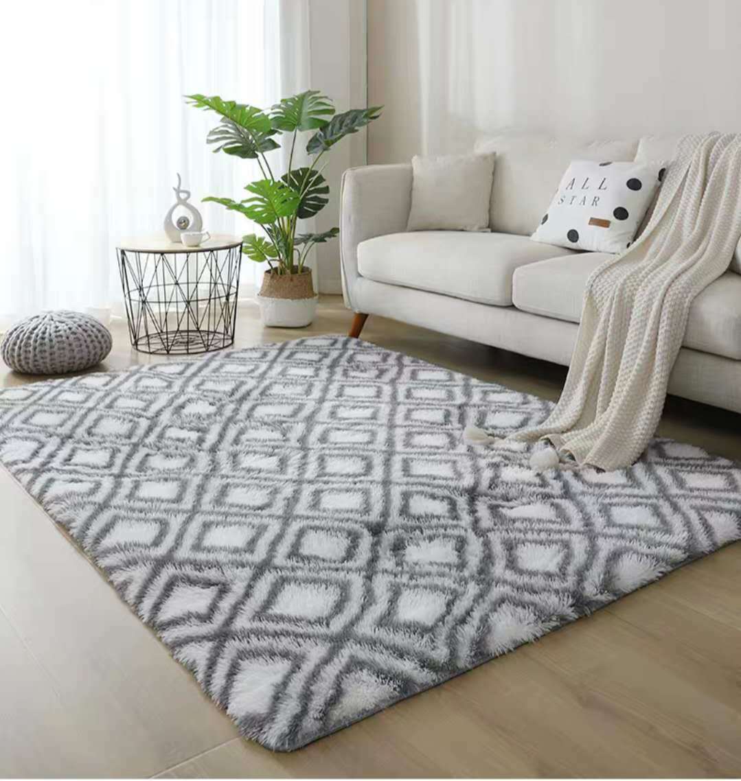 Rectangle Area Rugs Soft Fluffy Shaggy Carpet Bedroom Living Room Floor Pads Mat