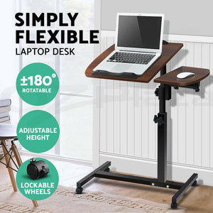 Laptop Desk Portable Mobile Computer Table Stand Adjustable Bed Study