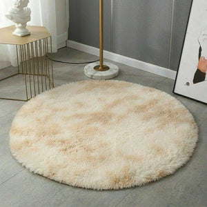 Round Floor Rugs Shaggy Rug Soft Fluffy Area Carpet Bedroom Living Room Mat Home