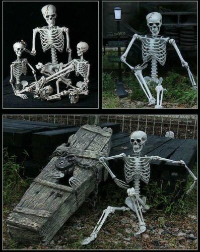 90cm Halloween Poseable Skeleton Full Life Size Human Skeleton Decoration Prop