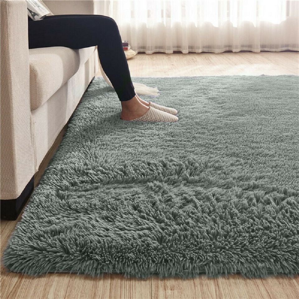 Floor Rug Rugs Fluffy Area Carpet Shaggy Soft Large Pads Living Room Bedroom Pad