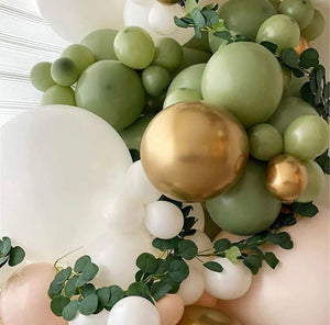 152Pcs Olive Green Balloon Garland Arch Kit, DIY Party Decorations Balloons Set