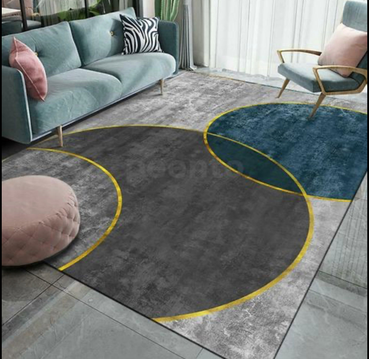 Modern Floor Carpet Mat Rug Area Carpet Large Soft Bedroom Living Room Anti-Slip