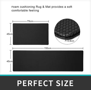 [2 PCS] Kitchen Rugs and Mats, Anti Fatigue Waterproof for Kitchen Floor,