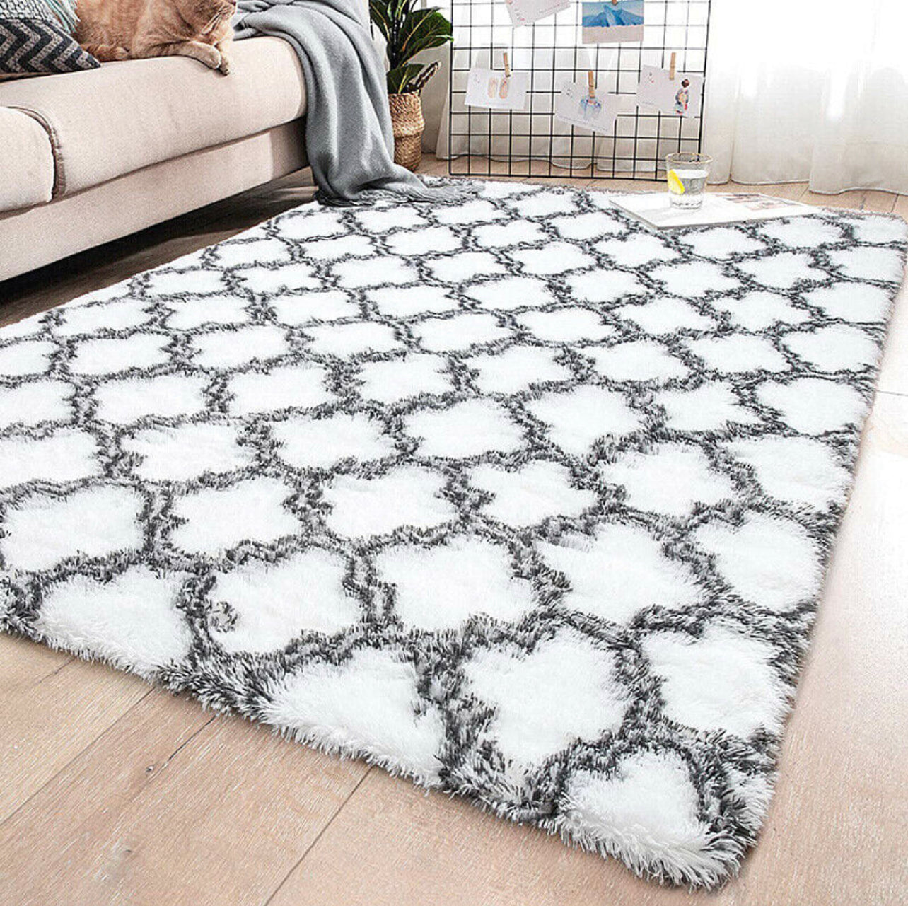 Modern Floor Rug Large Shaggy Area Rugs Soft Carpet Living Room Mats Long Pile ULTRA SOFT & THICK