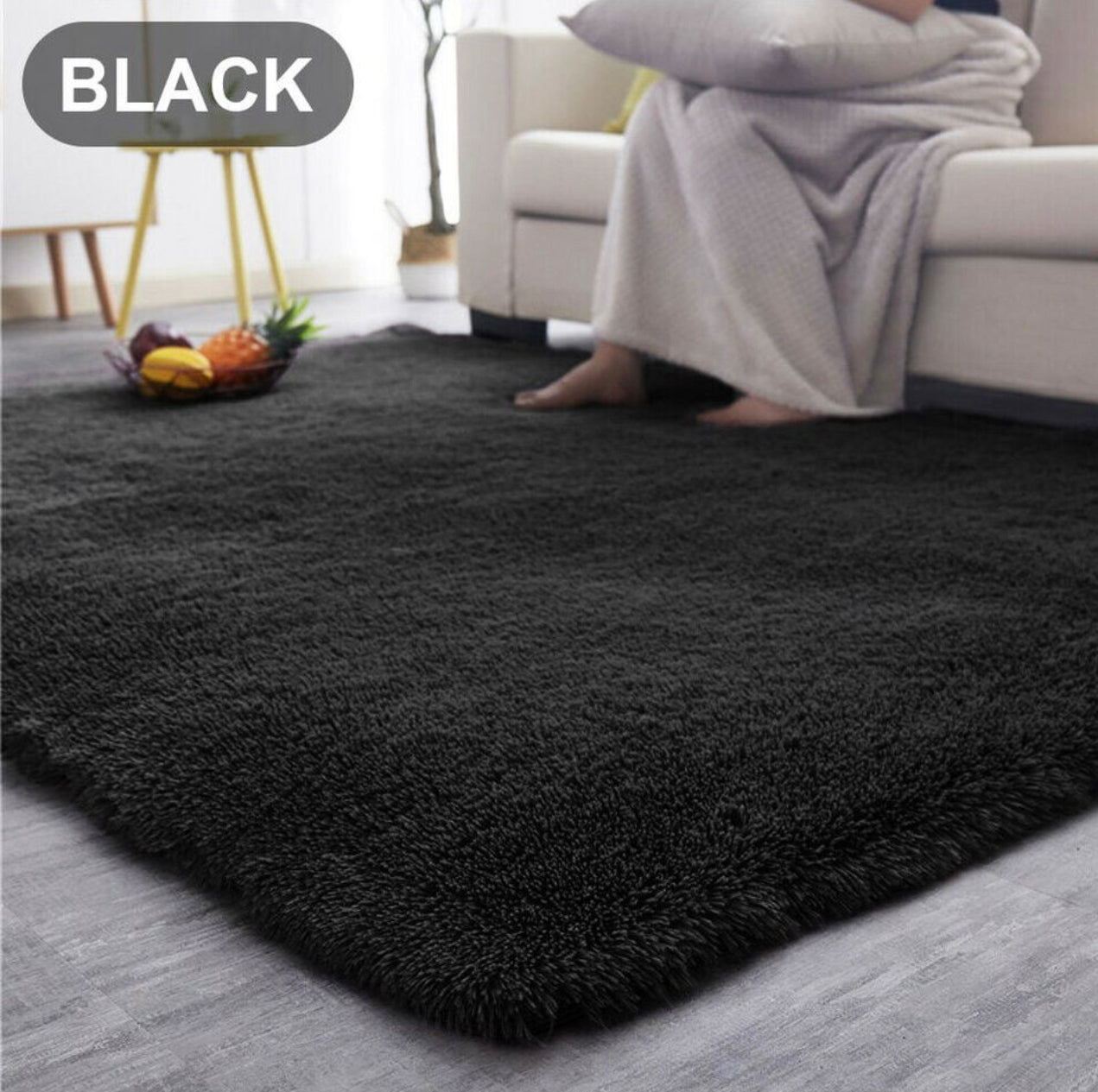 Marlow Floor Rug Rugs Shaggy Fluffy Area Carpet Large Pads Living Room Bedroom