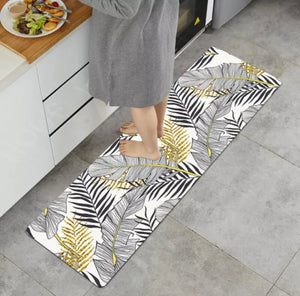 Non-Slip Waterproof Kitchen Door Mat Home Floor Rug Carpet Anti-Oil Easy Clean