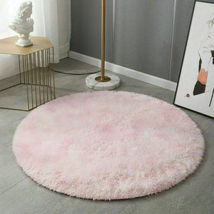 Round Floor Rugs Shaggy Rug Soft Fluffy Area Carpet Bedroom Living Room Mat Home