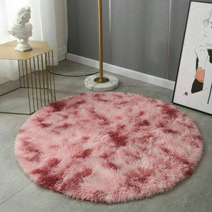 Round Floor Rugs Shaggy Rug Soft Fluffy Area Carpet Bedroom Living Room Mat Home