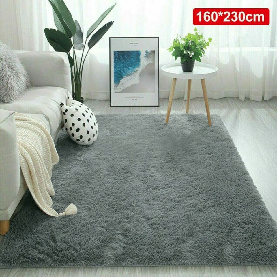 Floor Rug Rugs Fluffy Area Carpet Shaggy Soft Large Pads Living Room Bedroom Pad